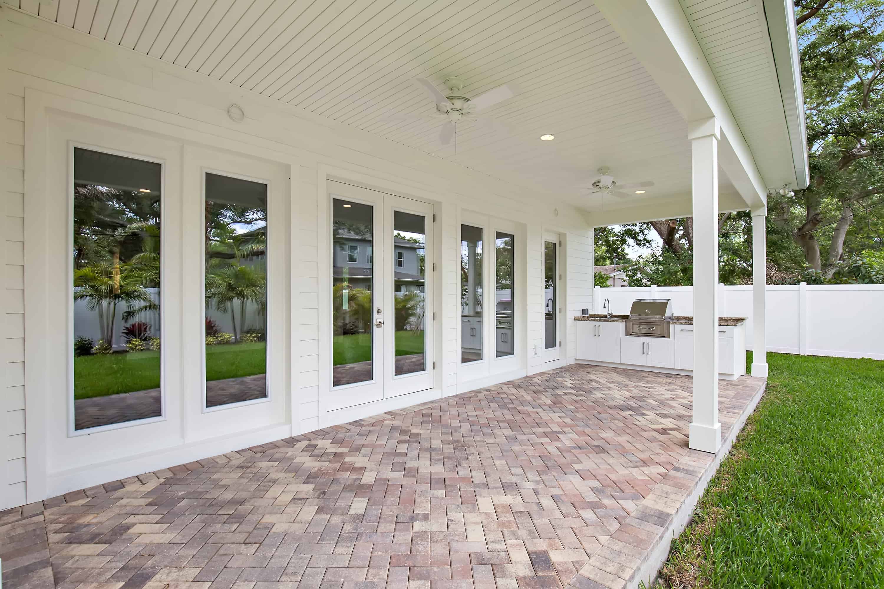 Outdoor living - South Tampa 5 Bedroom Luxury Home - rear exterior - Barritz Builder