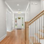 Sunset Park Craftsman entryway and staircase